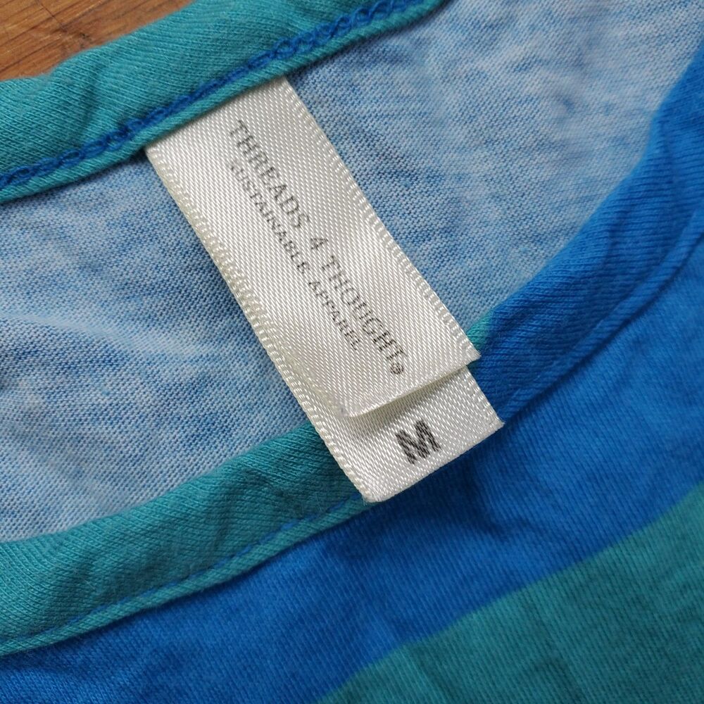 Threads 4 thought sustainable apparel striped tank maxi dress size medium - Picture 2 of 6